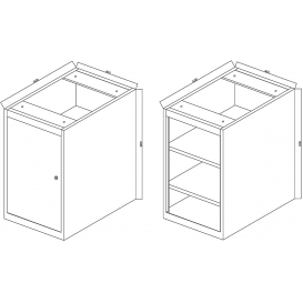 Dílenský stůl Profi + kontejner Z7 + skříňka D2 120x84x70